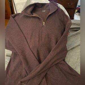 Redhead quarter zip maroon